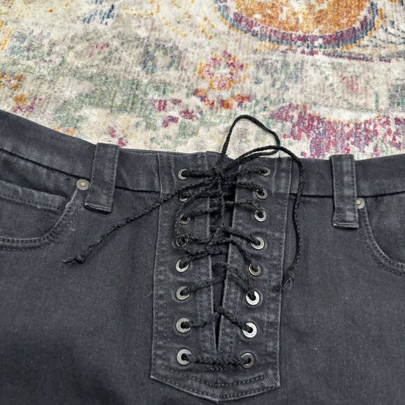 Ben Taverniti Unravel Project Lace Up Mini Skirt - Picture 5 of 7